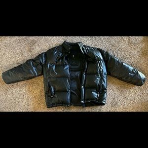 Versace black puffer jacket M